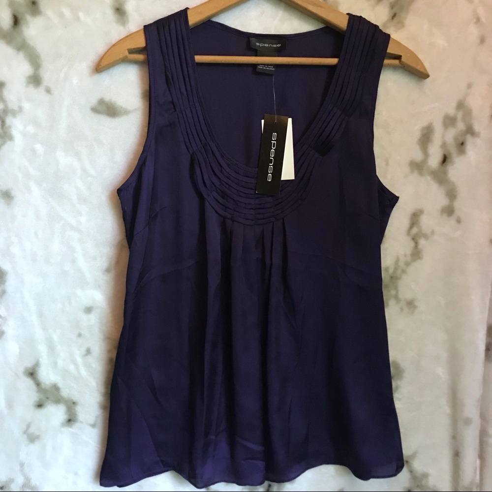 Spense Purple Tank Top